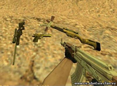 Gold Weapon Pack For CS 1.6 картинка 1